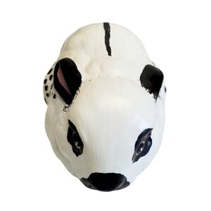 Black & White Rabbit/Bunny Byron Mold 1971 4.50"L x 3"W